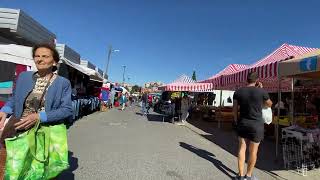 Balucki Market Square, Lodz, Poland PL - 4K60fps-HDR Walking Tour