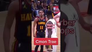 Trae avoiding at all costs #traeyoung #trae #zion #hawks #nba #hoops #nbafunny