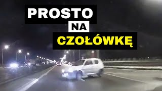 ⛔️ Jazda pod prąd zakończona wypadkiem. Warszawa - Trasa Toruńska 🎥