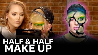 HALF & HALF Make-up Looks | Glow Up