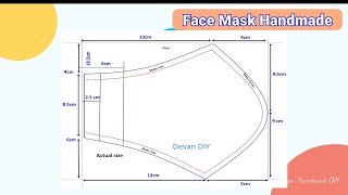 Design face mask sewing patterns printable