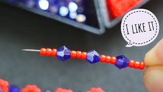 I liked it 😍😍😍 How easy it is to make a beaded bracelet