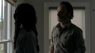 TWD S5E16 - Rick And Michonne Talk [4k]