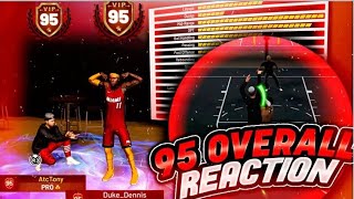 WE HIT 95 OVERALL!! ATC TONY + DUKE DENNIS REACTION VIDEO | SHOT CREATING SHARPSHOOTER REP UP FAST