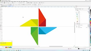 Corel Draw Tutorial - Create Google Photos Flat Icon