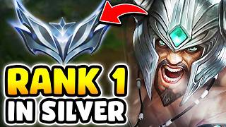 WHEN THE RANK 1 TRYNDAMERE VISITS SILVER ELO (24 KILLS IN 24 MINUTES) - League of Legends