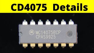 CD4075 | 3 input OR Gate CMOS IC