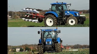 Orka Polskim pługiem-New Holland T6030 &Unia Ibis XXL-New Holland, który nie wyje