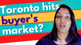 Toronto Real Estate Approaching 'Buyer's Market'