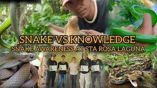 SNAKE AWARENESS AND ENCOUNTER. AT STA ROSA LAGUNA