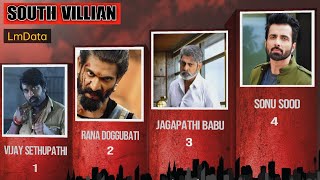 South Indian Movie Villain || Top 10 South Indian Villain || Comparison🔥