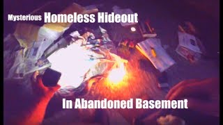 Homeless Shelter In Abandoned Basement/Exploring POV/GoPro HERO4Session