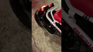 2018 Honda Ruckus with custom fitted Honda Grom exhaust