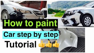 How to paint car easy steps (tutorial)