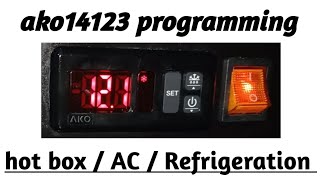 ako14123 single probe controller programming | heating mode and AC setting #zktechnicaltalk