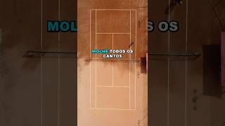 Arrumando a quadra perfeita! #satisfying #tennis