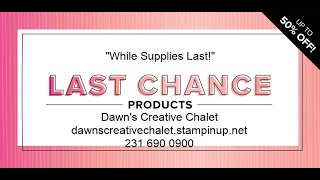 REPLAY FB Live March 23 2022 - Last Chance List Stampin Up! Catalog Walk Through.