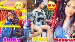 [Bi] MiLi And Shiny Gaming And Manasvivi | Indian Girl In Play Pubg | YouTuber vs YouTuber |