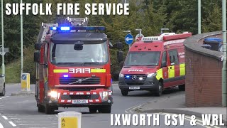 Suffolk Fire & Rescue Service - Ixworth CSV & WrL Responding