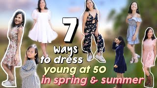 7 WAYS TO DRESS YOUNG AT 50 IN SPRING AND SUMMER/#SHEIN LOOKBOOK