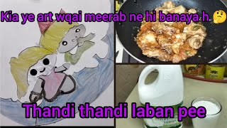 Chicken Peshwari Charsi Karahi || Meerab Ka Art Kaisa bana |  life in KSA with mehar