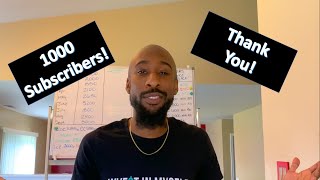 I Reached 1000subs! Thank You For Your Support (Velocity Banking)