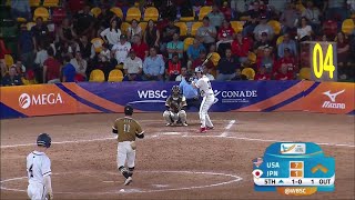 11月14日 日本 vs アメリカ ハイライト| WBSC第14回男子Ｕ18ソフトボールワールドカップ 2023