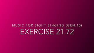 Exercise 21.72 - Music for Sight Singing