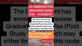 Uk immigration update for student visa #ukimmigration #shorts #studentvisa