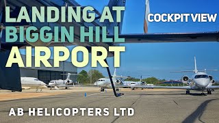 Helicopter Landing At Biggin Hill Airport - Pilot's View