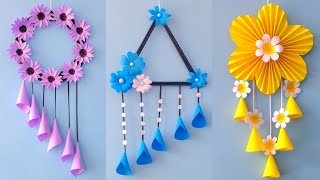 3  Easy and Quick Paper Wall Hanging Ideas / A4 sheet Wall decor / Cardboard  Reuse /Room Decor DIY