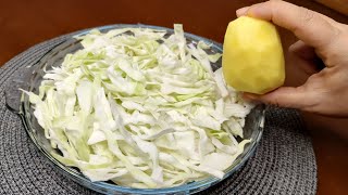 Better than meat! Do you have cabbage and potatoes at home? Easy and tasty dinner!😋