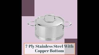 Dutch Oven Stainless Steel With Copper Bottom - Demeyere Brand #cookware #cooking #pots