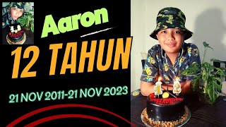 12 Tahun Usia Aaron🎉😍Selasa 21 Nov 2023 🎂🥳 #aaronmoord #happybirthday