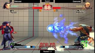 Realms Games USF4 Ranbat 1.3 Round 3 Batousai vs Diamonte