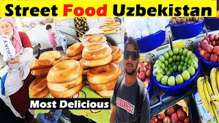 World Most Delicious Street Food in Uzbekistan - Best Street Food in ASIA+ Market Tour in Samarkand