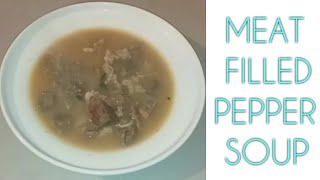 HOW TO MAKE MEAT FILLED PEPPER SOUP