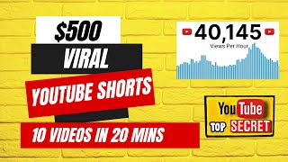 I've Tested YouTube Viral Short Video !! How To Make Viral YouTube Short Video ! No Voice, No Face !