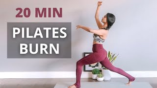 20 min FULL BODY BURN | Pilates (warm up & cool down included)