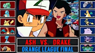 Ash vs Drake [AMV]🔥Most Epic Battle of Kanto Region🔥|| Pokémon Orange League Episode 113-114