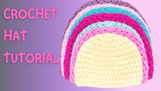 How to crochet hat pattern for beginners  _ Tutorial  easy cute crochet hat