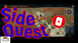 Diablo Immortal gameplay Ashwold Cemetery 🎮 Side Quest - Love Lost and A Giant Dilemma