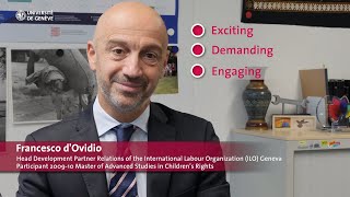 Francesco d'Ovidio - Testimonial Participant MAS in Children's Rights (MCR 2010)