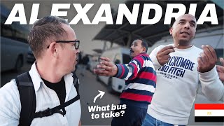 EGYPT 🇪🇬 CAIRO to ALEXANDRIA by BUS: My epic trip to arrive in the middle of the highway at night...