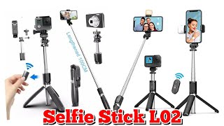 L02 Selfie Stick Tripod Wireless With Bluetooth Remote