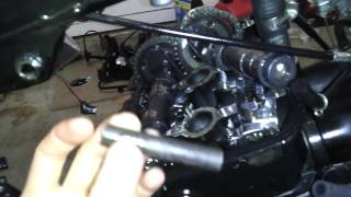 Kawasaki Ninja EX250 valve replacment part 2 of 4.