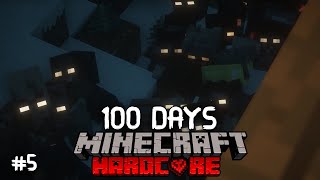 Pasé 100 Días en un APOCALIPSIS ZOMBI después del 2030 en Minecraft HARDCORE, esto PASO... Dia 5