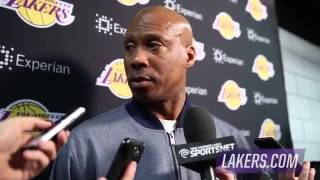 Byron Scott Postgame Interview   Lakers vs Blazers   February 11, 2015   NBA 2014 15 Seaso