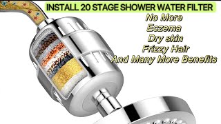 Shower Water Filter | No More ECZEMA | DRY SKIN | FRIZZY HAIR CHLORINE | HARD METAL}