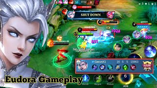 I  DESTROYED PRO SABER AND HANZO BUT? - Mobile Legends Eudora Gameplay 2024